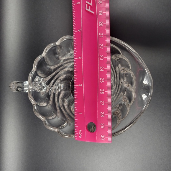 VTG Fostoria Colony 2412 Swirl‎ Footed Cereal Pitcher 5 7/8" Pint 16oz - Picture 7 of 7